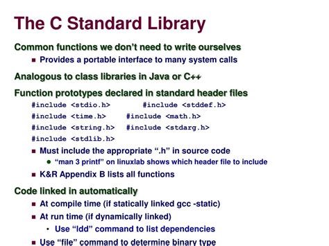 C library .